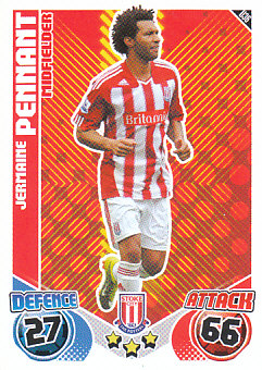 Jermaine Pennant Stoke City 2010/11 Topps Match Attax #U36